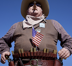A biased anti-gun photo from the Arizona Republic