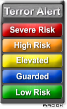 Color coded terrorist alert warning system