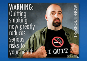 US government tobacco warning labels released June 20, 2011 - Warning: quitting smoking now greatly reduces serious risks to your health 1-800-QUIT-NOW - U.S. HHS